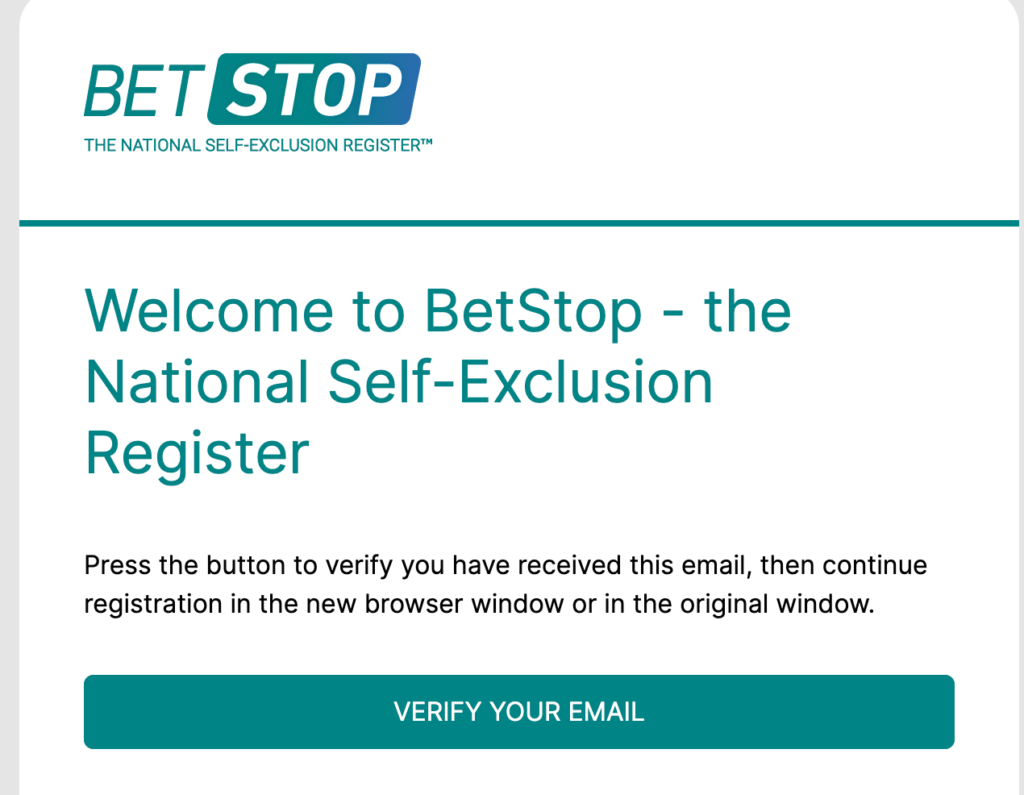 Register at BetStop